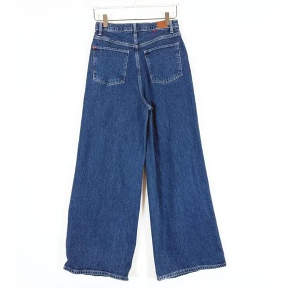 Urban Outfitters Dark Blue Wide Leg Jeans - Picture 8 of 8